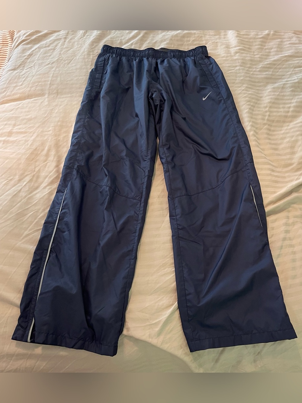 Nike Storm-FIT Navy Blue Windbreaker Track Pants - Large